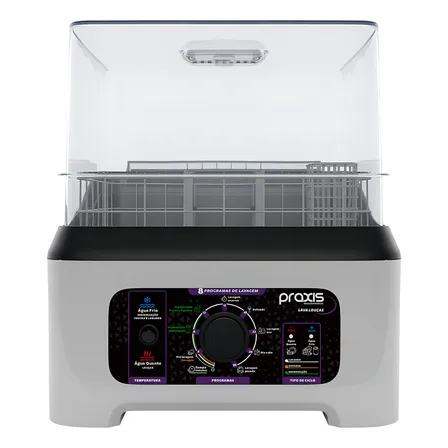 Lava Louças Portátil Praxis 8 Programas 3l Capacidade Cor Branco 127v