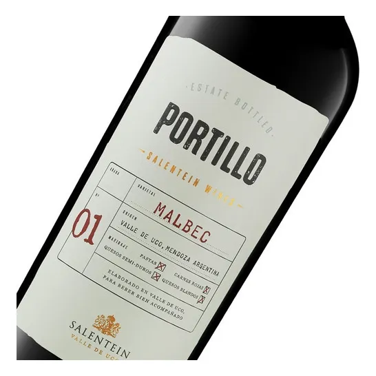 Vino Portillo Malbec X 750 Ml