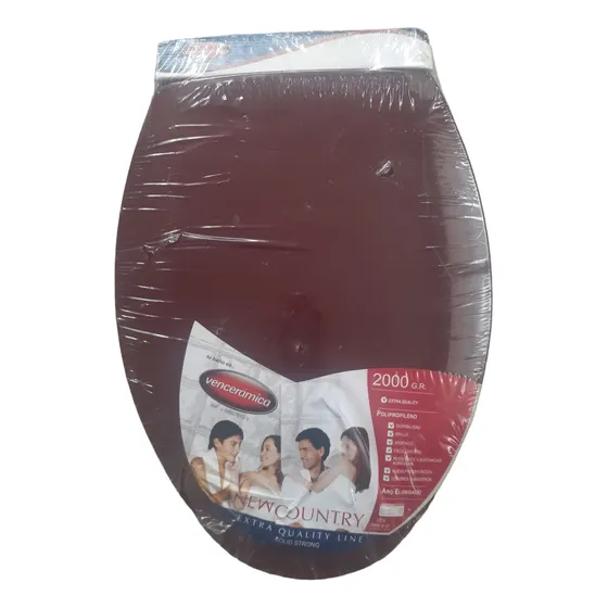 Tapa Para Poceta Elongada Vinotinto Venceramica 