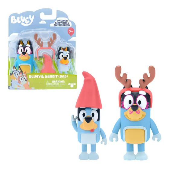 Bluey Pack 2 Figuras - Bluey Y Bandit
