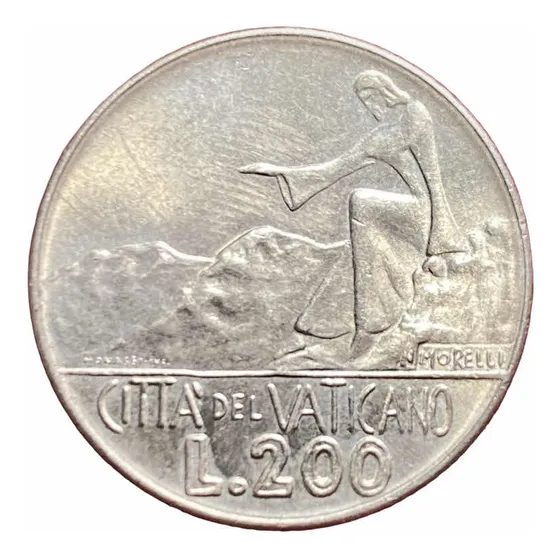 Moneda 200 Liras Vaticano 1978 Km 138