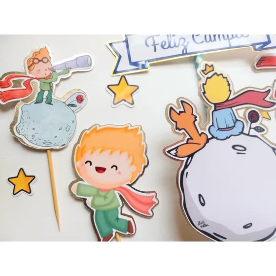 Decorativo Torta Principito, Decoración Principito