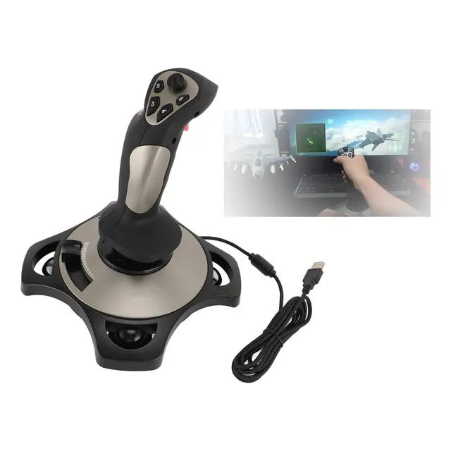 Flight Simulator Control Joystick Pc Con Función De Palanca