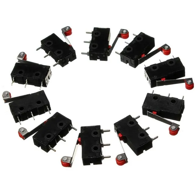 10 Micro Chave Fim De Curso Kw12 Endstop Switch Imp 3d E Cnc