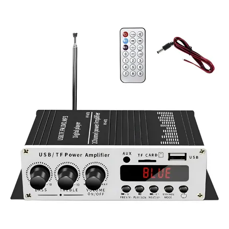 120w Amplificador Mini Placa Estéreo Bluetooth5.0 Áudio Branco 800 W 127/220v
