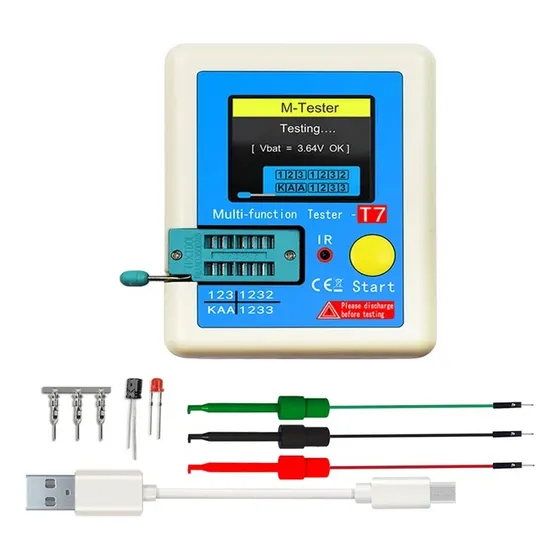 Multitester Lcr T7 Probador De Componentes Electronicos Esr