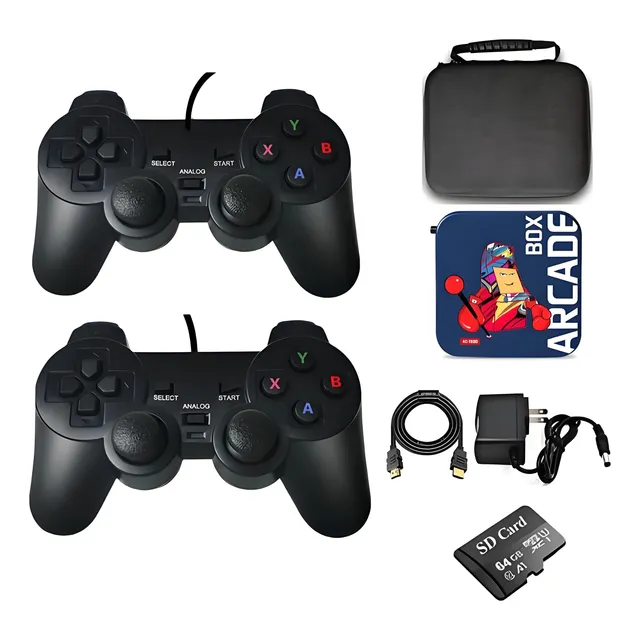 Consola De Juegos Retro Arcade Con Wired Gamepad,tarjeta 64g