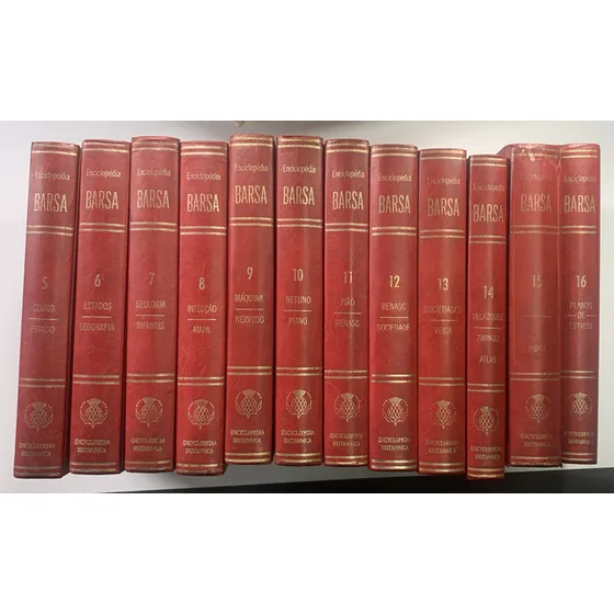 Enciclopédia Barsa Combo Com 27 Volumes No Total 16 Gerais 2 Dicionários E 9 Livros Do Ano