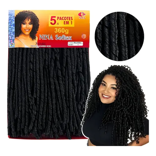 ここみ　Bigeastカッティング Cabelo Miojo Kanekalon Micro Zizi - 7 Pacotes Cor #4 - Cast
