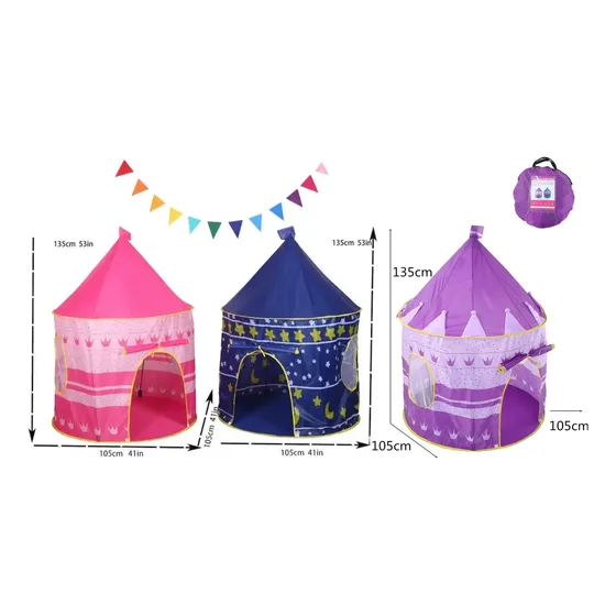 Carpas Castillos Para Niñas Y Niños Color Azul O Rosado