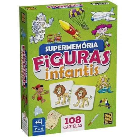 Jogo De Super Memória Figuras Infantis Grow