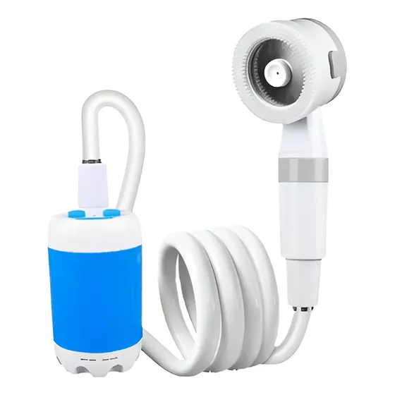 Ducha Electrica Portatil 7,4v 200cm 2000mah Azul Aqua-q