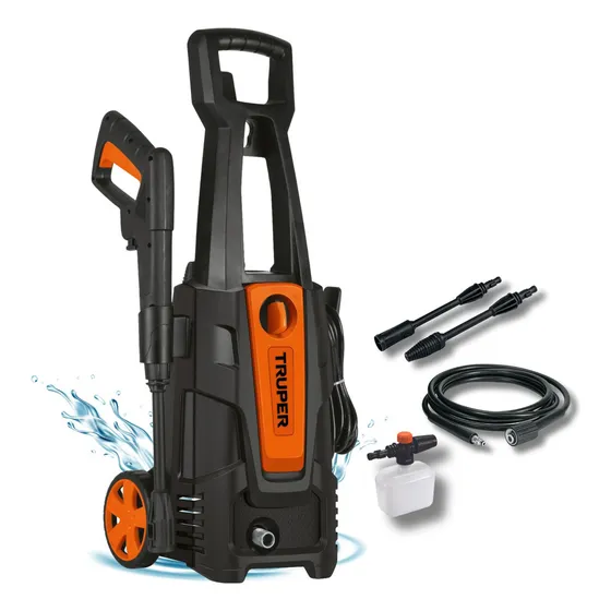 Hidrolavadora Electrica 1800psi 1500w Truper Color Negro