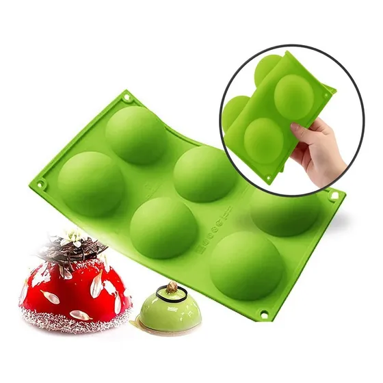 Molde De Silicon Esfera Cupcake Gelatina Reposteria