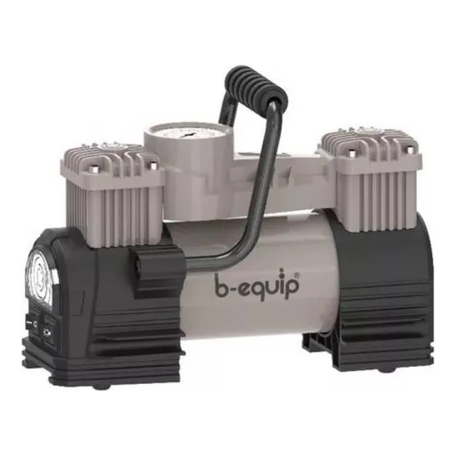 Compresor Aire Llanta Carro Moto Inflador 150p Color Negro 12V 2 Pistones