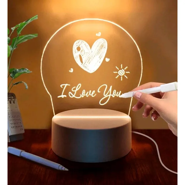 Pantalla Acrilica 3d Lámpara 3d Luz Led Para Mensajes