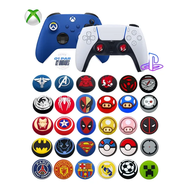 Grip Silicona Joystick Para Ps5 Ps4 Xbox Protector 01 Par