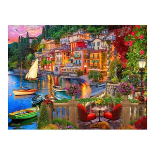 Vermont Christmas Company Italy Lago Como Rompecabezas De Vermont Christmas Company Italy Lago Como Rompecabezas De