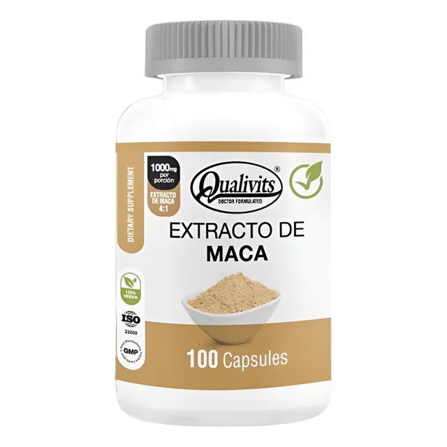 Extracto De Maca En Cápsulas Qualivits 100 Unidades