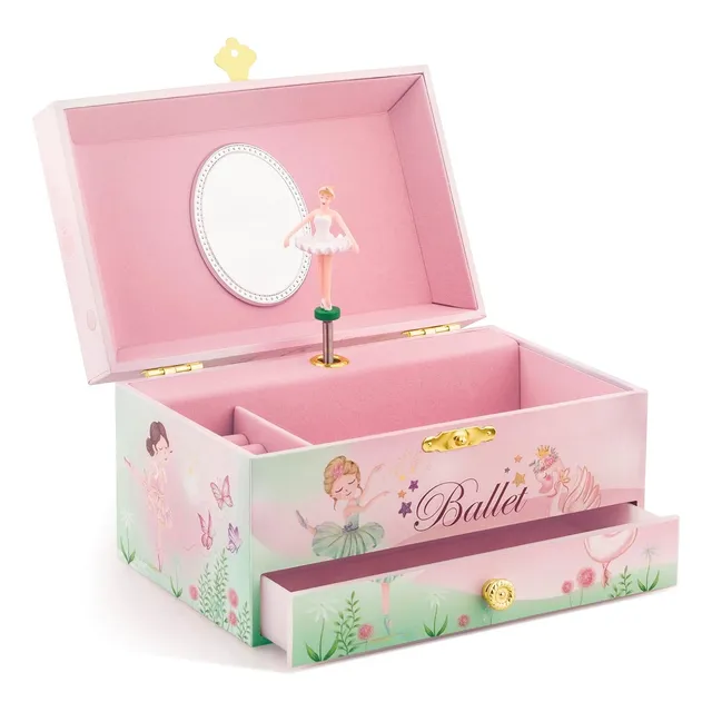 Caja De Música Rosa Para Niñas Con Tema De Bailarina De Ball