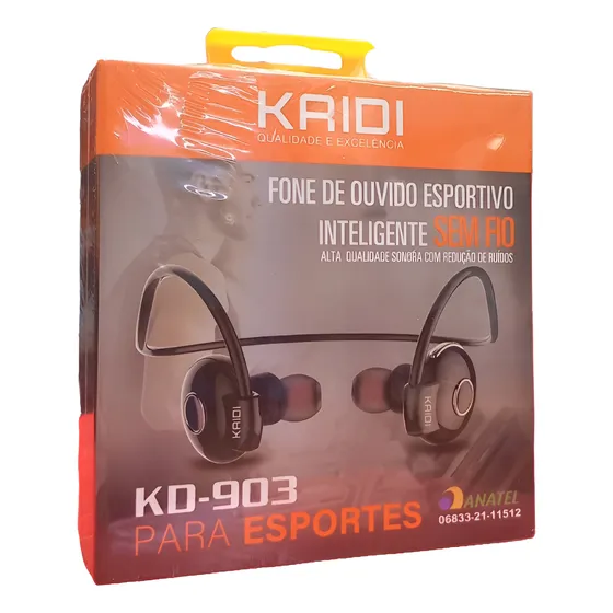 Fone De Ouvido Bluetooth Esportivo Original - Kd 903 Kaidi