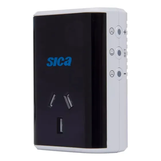 Protector digital Sica alta baja tensión 10a color blanco/negro