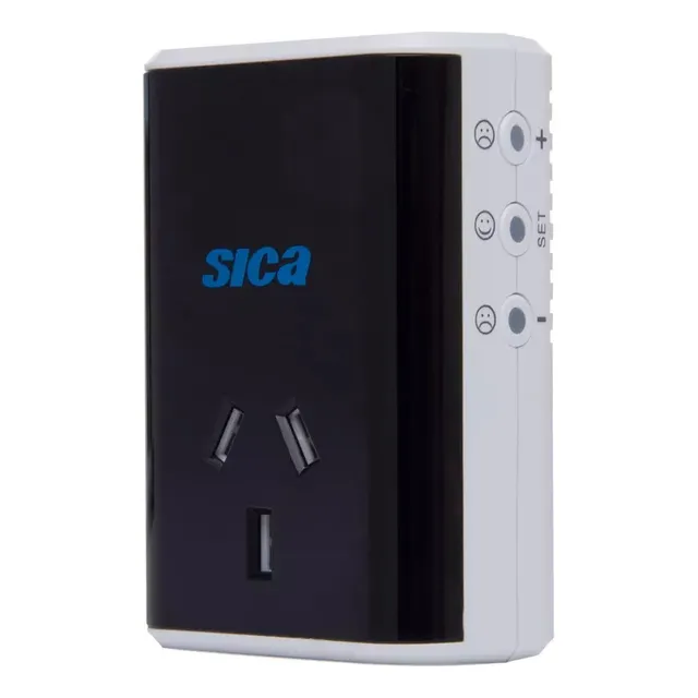 Protector digital Sica alta baja tensión 10a color blanco/negro