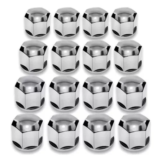 Capa Tampa De Parafuso Cromado Para Roda Ford Ka 16pc 19mm