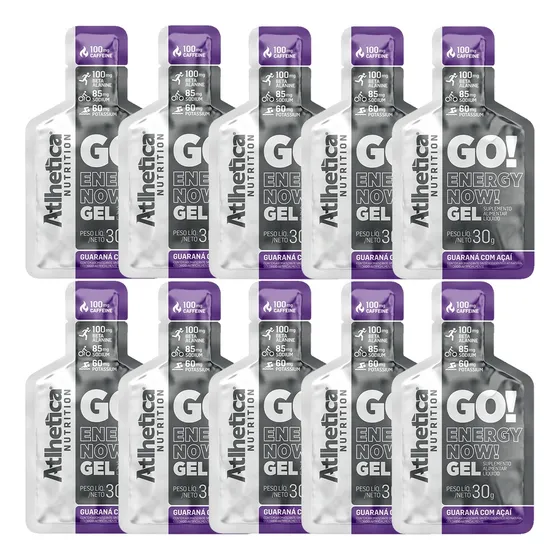 Go! Energy Gel Repositor Com Cafeína - 10 Sachês - Atlhetica
