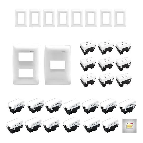 Pack Electrico Apagadores Contacto Placa-1