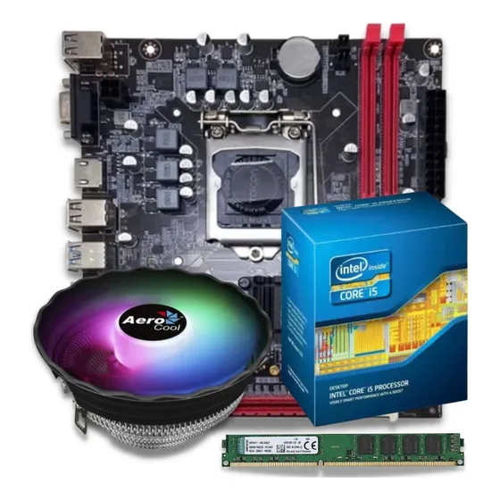Kit Placa Mãe 1155 Hdmi + Proc. Core I5 3.4 Ghz + Memória 8g