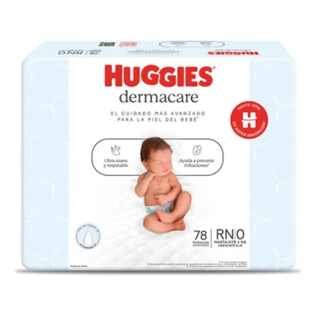 Pañal Huggies Dermacare Talla Rn X 78 Unid