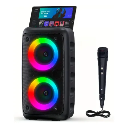 Caixa De Som Bluetooth Subwoofer Tws Mic Abs-3202