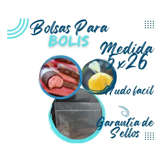 Bolsas Plasticas Para Bolis Bambinos Duro Frio 5x26