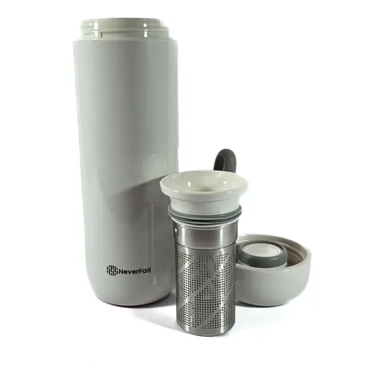 Termo Cloud Mug Con Infusor Blanco/ Acero Inoxidable 400 Ml