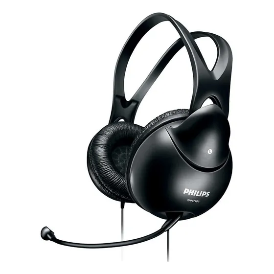 Auriculares Cableados 3,5mm Philips Shm1900 50mw 40mm