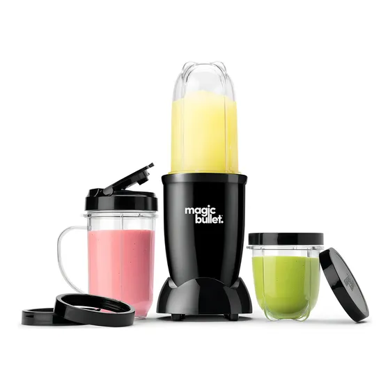 Super Licuadora Nutribullet Magic Bullet 510 Ml Plata Color Negro