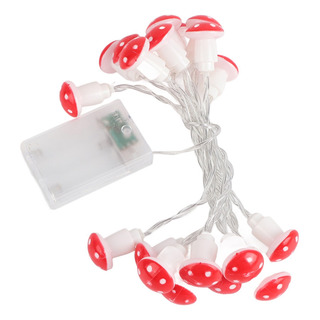Cadena De 20 Luces Led En Forma De Hongo, Tira De Luz Led Pa Cadena De 20 Luces Led En Forma De Hongo, Tira De Luz Led Pa