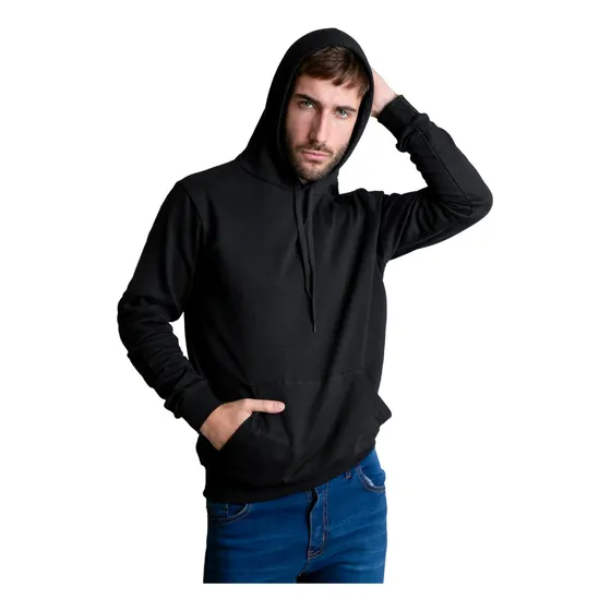 Buzo Canguro Rustico Campera Hombre Con Capucha