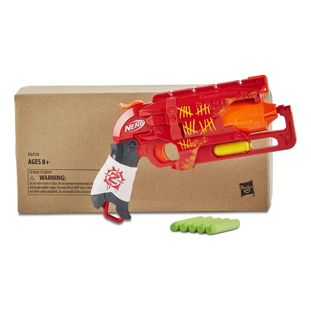 Nerf Zombie Strike Hammershot Blaster Acción De Explosión D