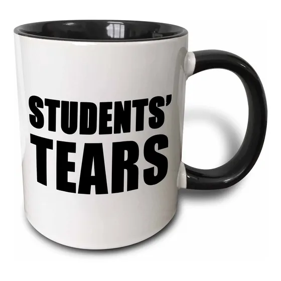 Estudiante Lagrima Negro Do Tono Mug Ml Oz Color Blanco