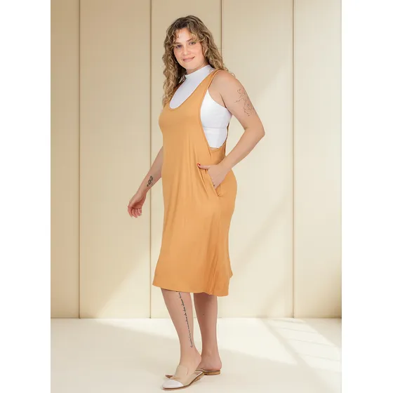 Vestido Jumper Jardinero Modal Lycra Onara Orion T.grande Cs