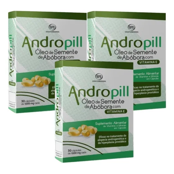 Andropill Com 3 Caixas De 30 Cápsulas Cada