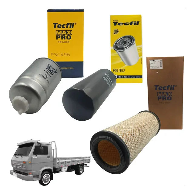 Kit Filtro Ar/diesel/lubrificante Vw 8100/8140 X10 Mwm