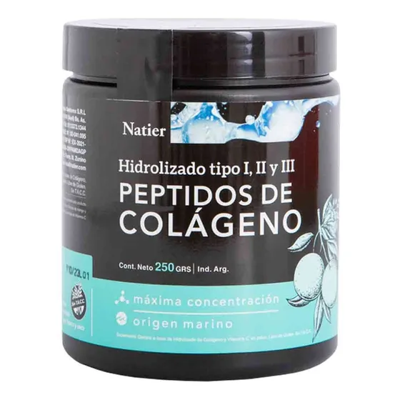 Natier Péptidos De Colágeno Hidrolizado En Polvo Sin Tacc