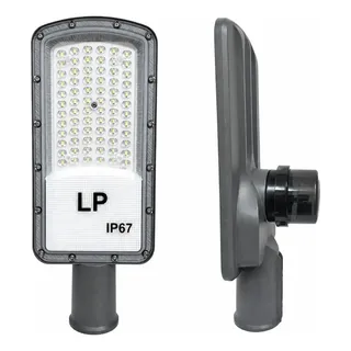 Luminária Pública Led 150w Poste Ip67 Alta Potência C/ Relé 127/220v Preto Branco-frio