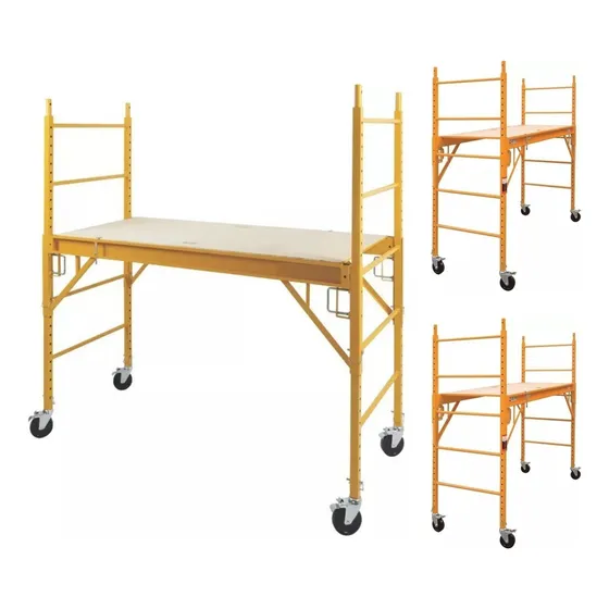 Kit 3 Andamio Rodante 1.82 M Altura Cap. 1000 Lb Para Obra