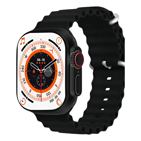 Relógio Smartwatch Ultra T900 Big Tela 2.09 Digital Caixa Aluminium Pulseira Preto Desenho Da Pulseira Loop