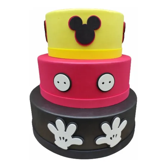 Bolo Fake Mickey Mouse Moldado No Eva Sem Emenda