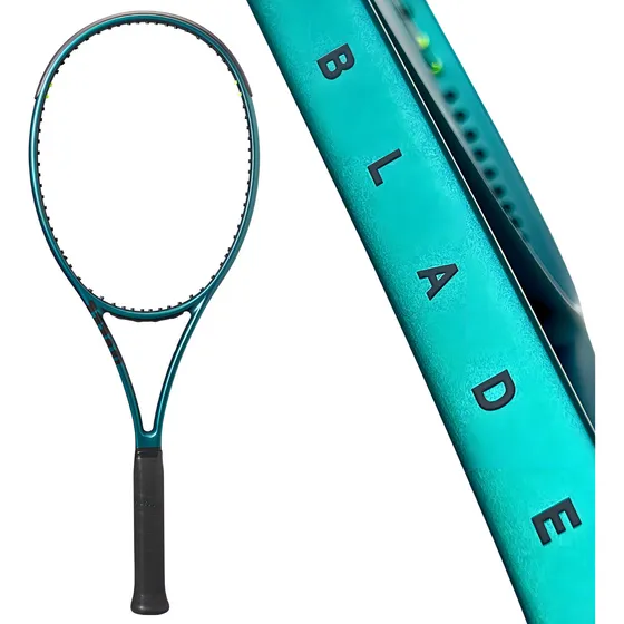 Raqueta Wilson Blade 98 V9 16x19 305 g color esmeralda talla L2